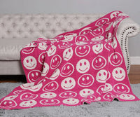 Dupe Smiley Blanket (Pink)