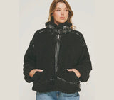 Brandy Sherpa Jacket (black)