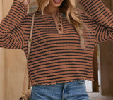 Copper Striped Top