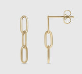 Paperclip Earrings (Gold)