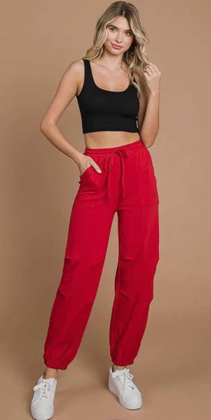 Cargo Jogger (Red)