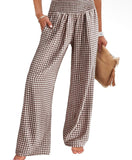 Gingham Brown Pants