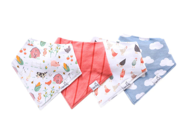 Copper Pearl Bandana Bib Set (Farmstead)