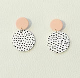 Spotted Circle Earrings