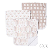 Copper Pearl 3 pack burp clothes (Bliss)