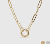 18K Free Circle Necklace (gold)