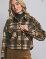 Brown Crop Flannel