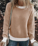 Brown & Ivory Contrast Sweater