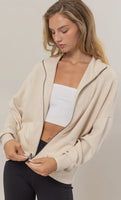 Everyday Zip Up (Beige)