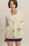 Ivory Button Cardigan