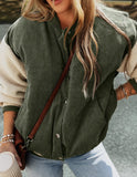 Corded Bomber Jacket (Olive)
