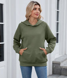 Textured hoodie (Olive)