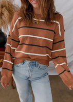 Striped Sweater (Orange)