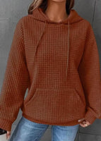 Quilted Hoodie (Rust)