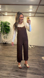 Rayon Jumpsuit (Brown)