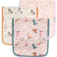 Copper Pearl 3 pack burp clothes (Cheyenne)