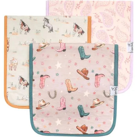 Copper Pearl 3 pack burp clothes (Cheyenne)