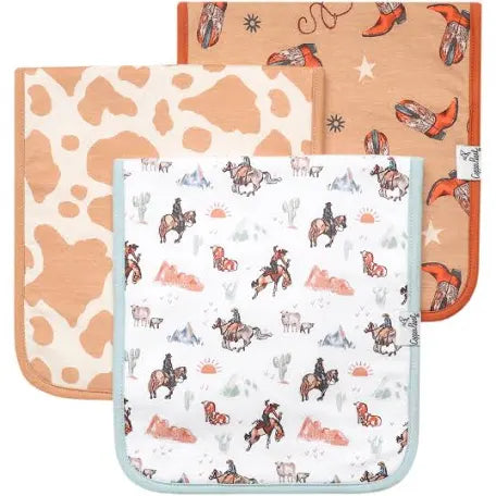 Copper Pearl 3 pack burp clothes (Boone)