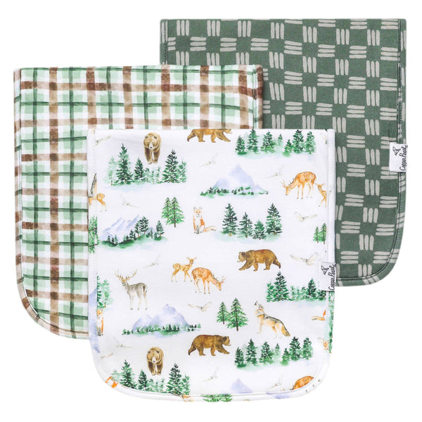 Copper Pearl 3 pack burp clothes (Grayson)