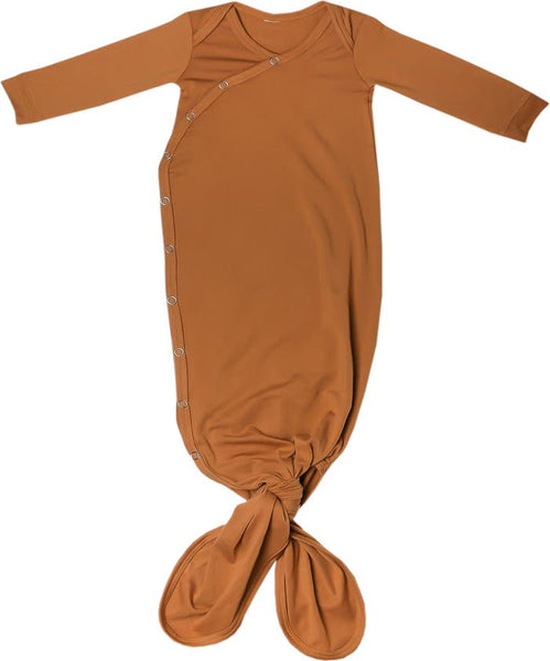 Copper Pearl Knotted Gown (Camel)