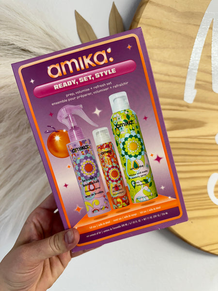 Amika Kit (Dry Shampoo, Blowout Spray, Texture Spray)