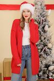 Cozy Day Cardigan (Red)