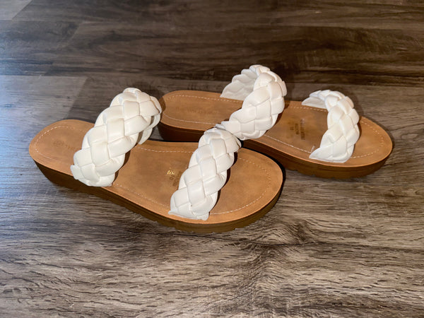 Braid Sandal (White)