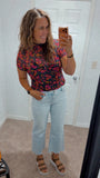 Floral Mesh Tee