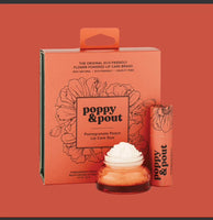 Poppy Pout Lip & Scrub Pack (pomegranate peach)