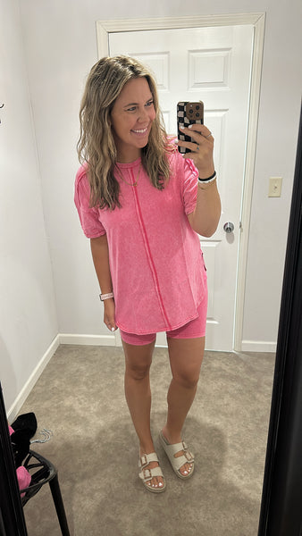Acid Wash Set (Pink)
