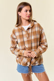 Flannel Plaid Pullover Hoodie (2 colors)