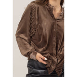 Velvet Button Up