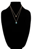 Double Stone Necklace (Two Colors)