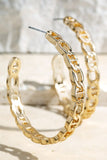 Link Hoop Earring (Gold)