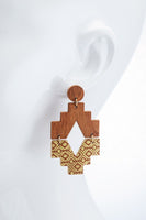 Ivory Aztec Earring