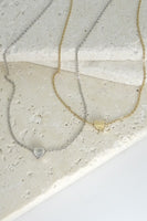 Heart Necklace (Silver & Gold)