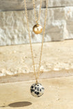 Double Stone Necklace (Two Colors)