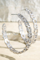 Link Hoop Earring (Silver)