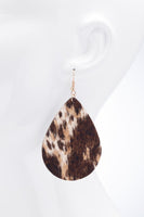 Animal Genuine Leather Earrings (3 colors)