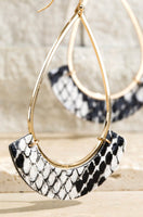 Snake Teardrop Earring